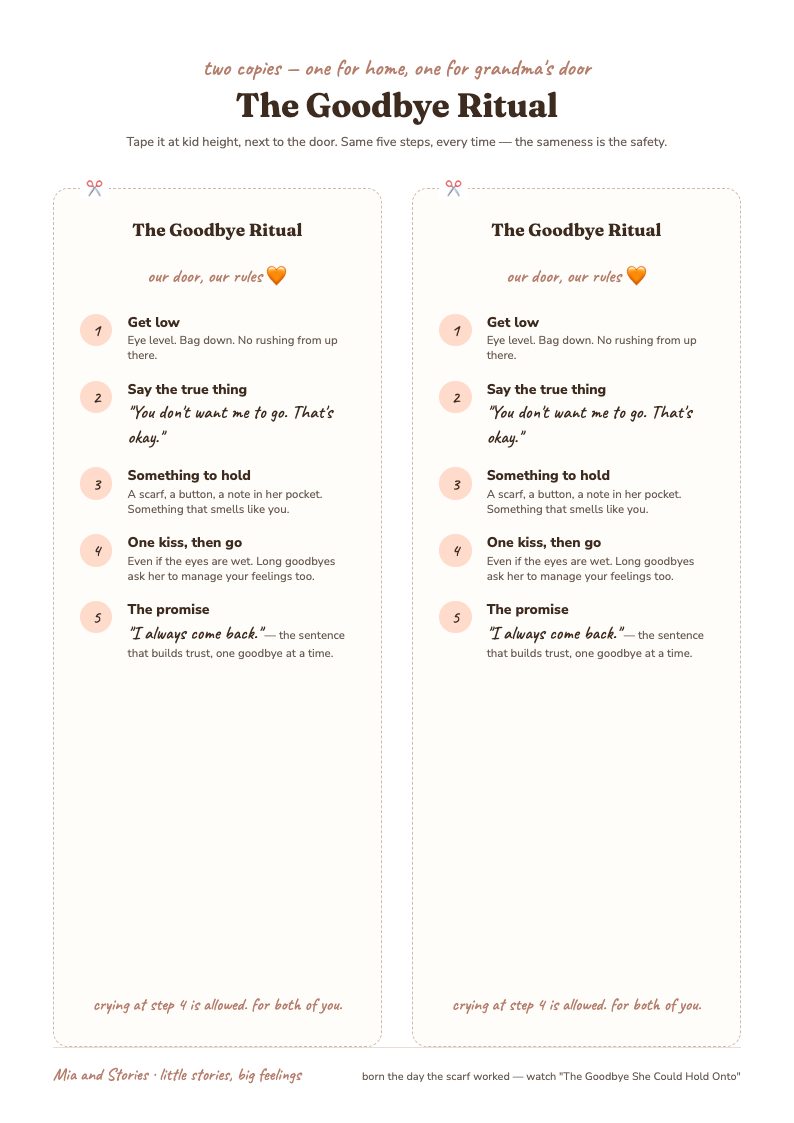 Goodbye Ritual Cards