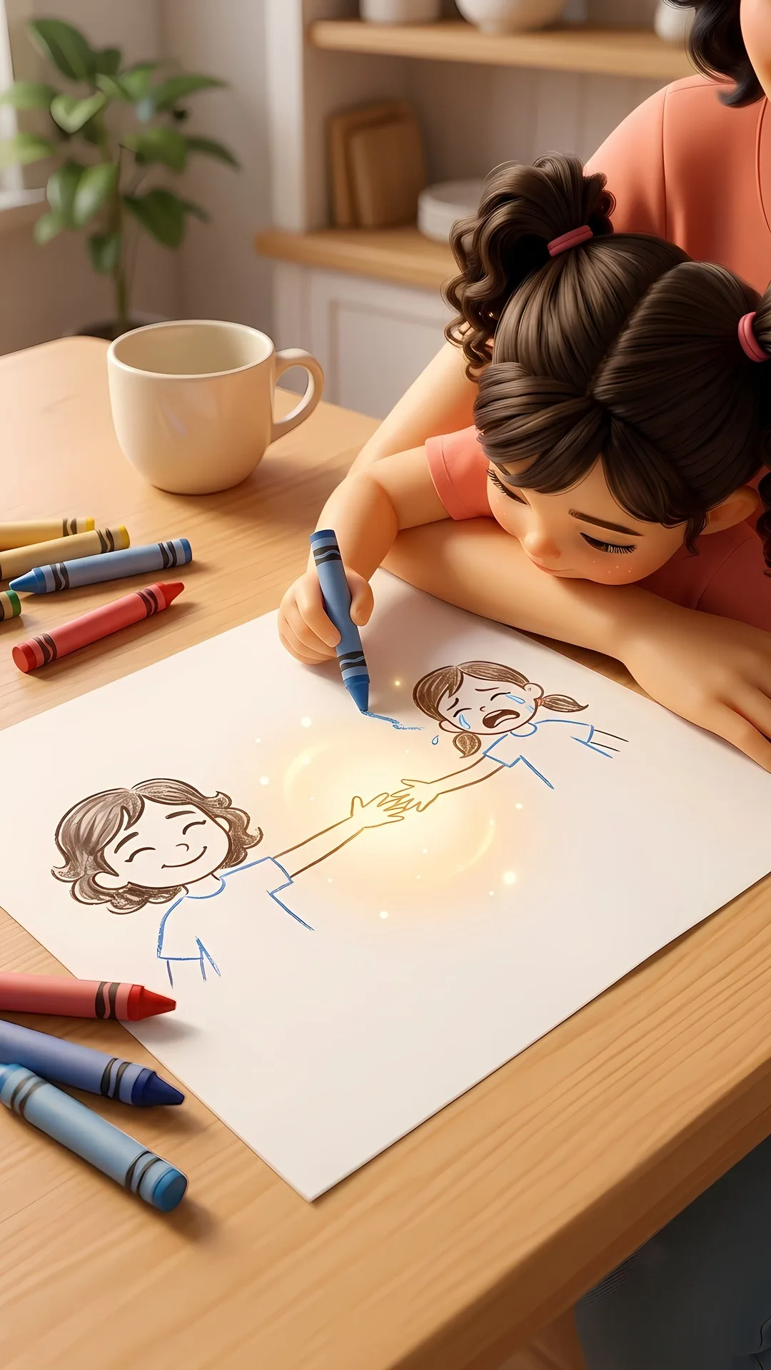The Girl She Drew Crying